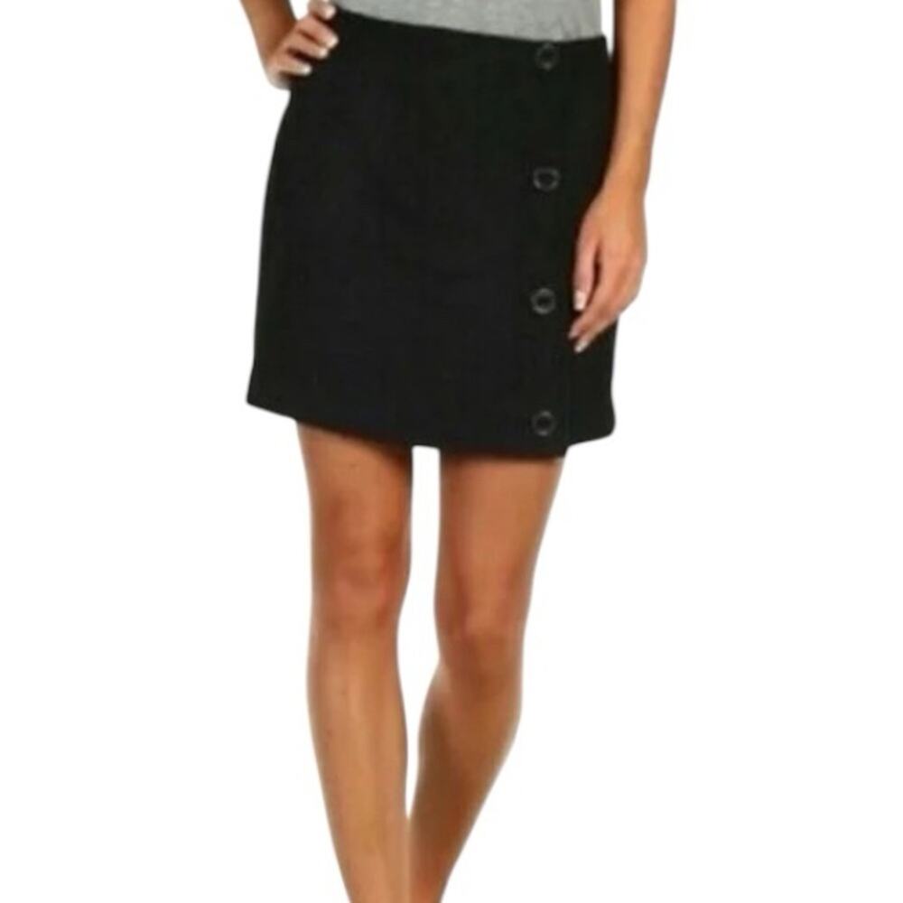 Prana Nicky Wool Mini Skirt Black NWT Size 14